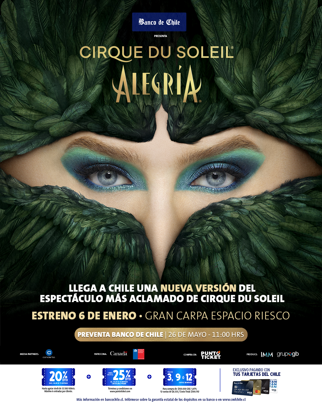 Presentando ''Alegría'': Cirque du Soleil vuelve a Chile